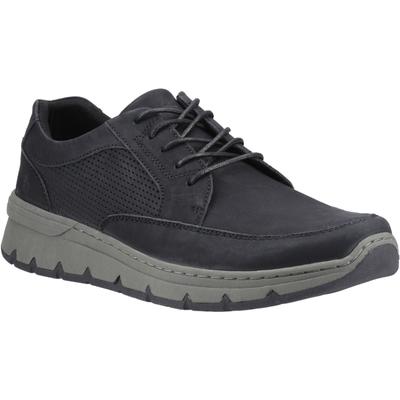 Hush Puppies Nelson Leder Herren Schwarz Schnürschuhe Image