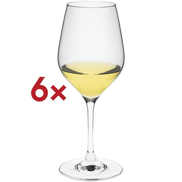 Rona Weinkelch Martina 450 ml /-/ 0,2 l 6 Stück transparent, 21.5 cm Image