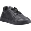 Hush Puppies Dougie Leder Jungen Schwarz Sneakers