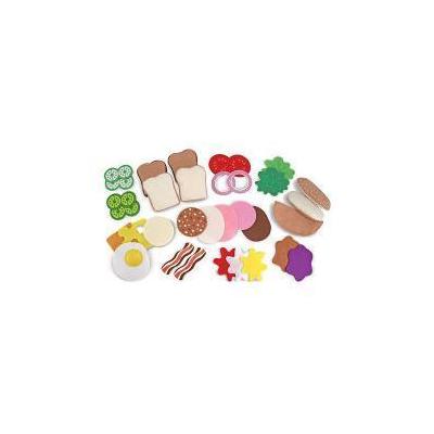 Brookstone Melissa & Doug Toys - Felt Food - Sandwich Set