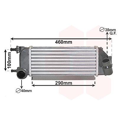 Van Wezel Ladeluftkühler [Hersteller-Nr. 17014710] für Fiat Image