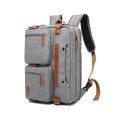 Zaino multifunzione impermeabile da uomo per laptop - borsa da viaggio business in stile vintage, borsa a tracolla con tracolla regolabile, con trolley, perfetta per lavoro, università e viaggi brevi