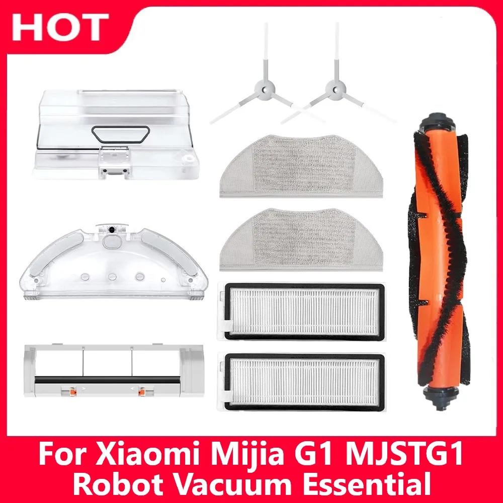 Für Xiaomi Mijia G1 MJSTG1 Roboter Vakuum Wesentliche Wichtigsten Roll Pinsel Seite Pinsel Hepa-Filter Mopp Tuch Wasser Tank Staub Box Teile Image