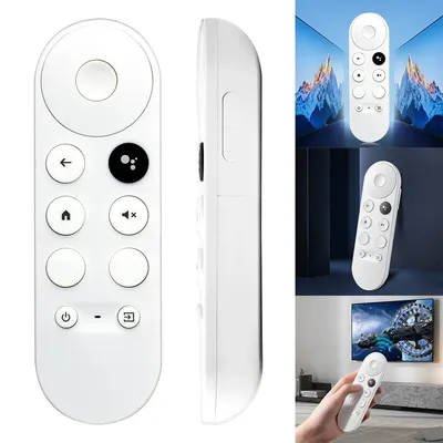 G9N9N Fernbedienung Ersatz Set-Top-Box Fernbedienung Bluetooth-Kompatibel Stimme für Google TV Chromecast 4K Schnee Image