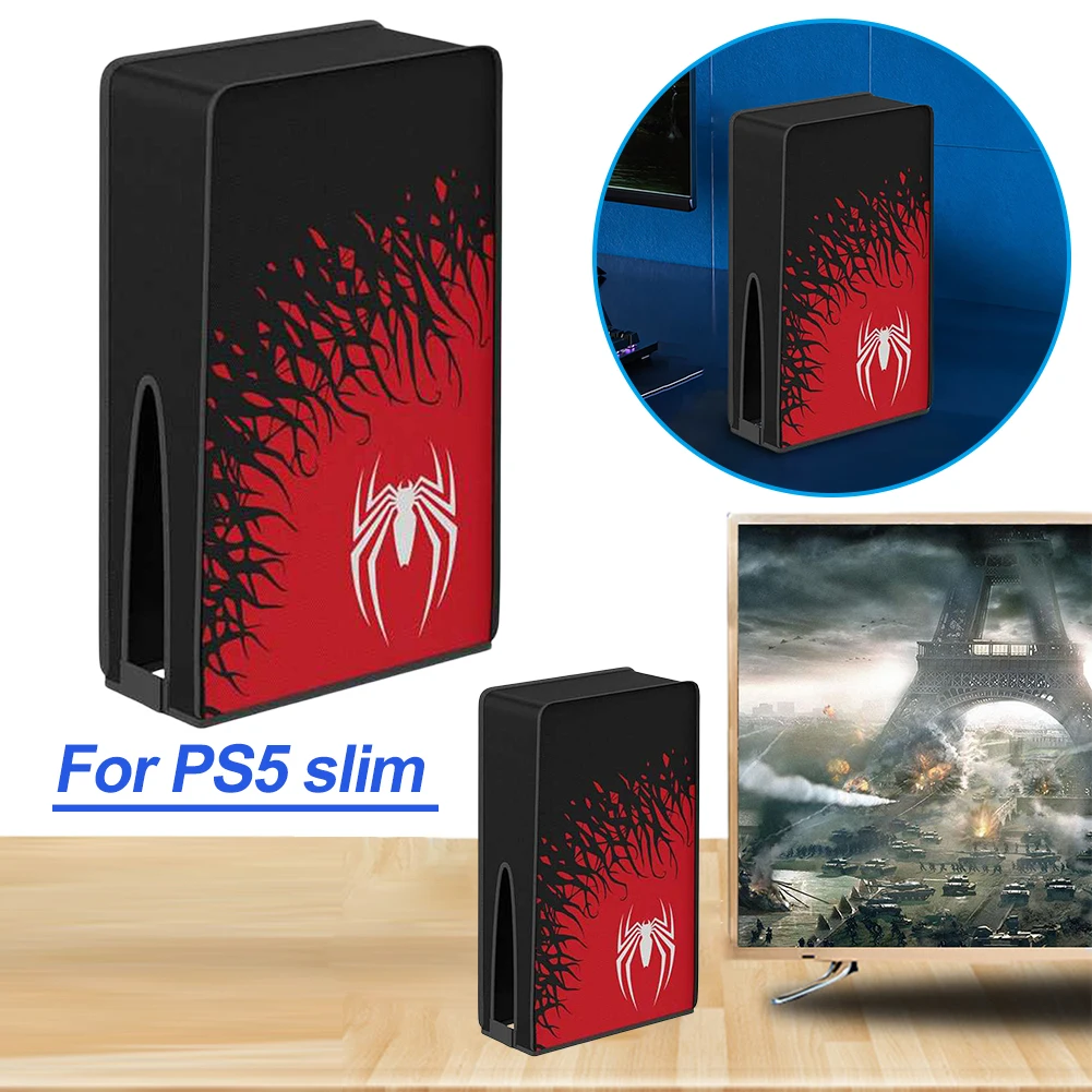 Vertikale/horizontale Staubschutzhülle, wasserdicht, kratzfest, Staubschutz für PS5 Slim Digital Edition und Disc Edition Image