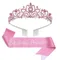 HEIßER-Geburtstag Mädchen Tiara Kronprinzessin Krone Mit Geburtstag Schärpe Für Frauen Alles Gute Zum Geburtstag Party Supplies