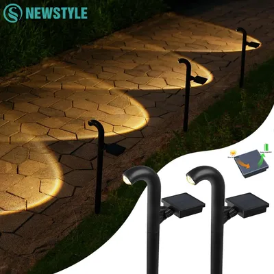1/3/4PC Solar Pathway Lichter Im Freien Helle Solar Spot Lichter LED Solar Powered Landschaft Beleuchtung Garten Hof einfahrt Gehweg
