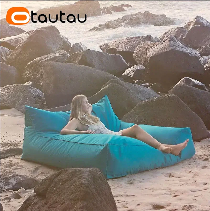 OTAUTAU Outdoor-Sitzsack-Liege-Abdeckung, Schwimmbad, Strand, Veranstaltung, Pouf SF469【Kein Füllstoff! Kaufen Sie Ihren Füllstoff nicht selbst!】 Image