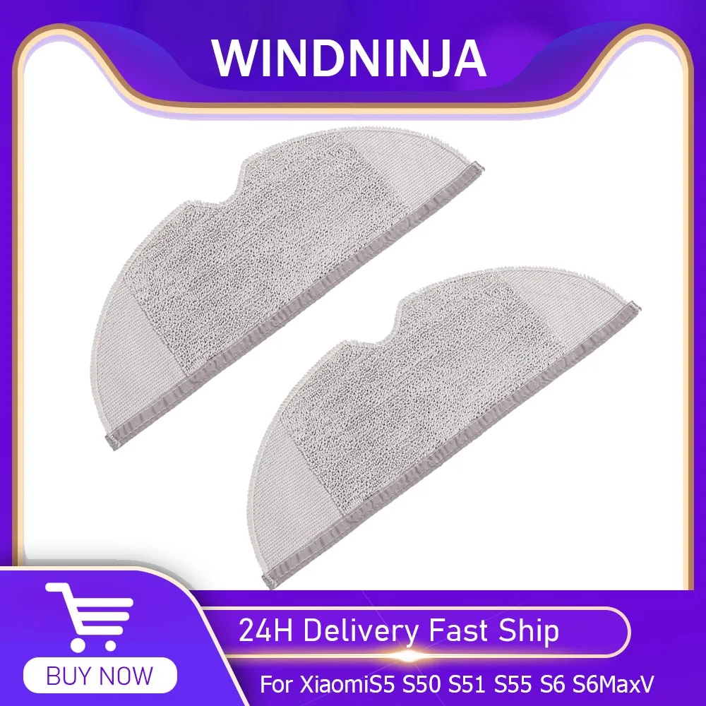 Mopp-Reinigungstücher Lappen für XiaoMi Roborock S5 S5Max S50 S51 S55 S6 S60 S6Pure S6MaxV Staubsauger Haushaltstuch-Zubehör Image