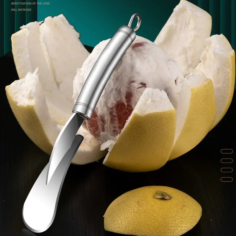 Schäler aus Edelstahl 304, offenes Grapefruit-Artefakt-Schälwerkzeug, Honig-Pomelo-Messer, orangefarbene Küchenutensilien, Gadgets, Esszimmer, Bar, Zuhause