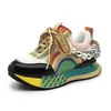 7cm Air Mesh Kuh Echtes Leder Frauen Skate Boarding Hohe Marke Heels Lässig Vulkanisierte Schuhe Plattform Keil Sommer Schuhe