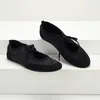 Lace Up Satin Ballerinas Schuhe Frauen Schwarz Casual Streetwear Frühling Herbst Faulenzer Runde Kappe Elegante Flache Damen Schuhe Neue