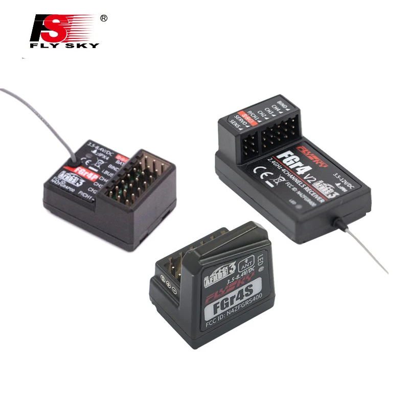 FlySky FGR4/FGR4S/FGR4P 4-Kanal-Empfänger NB4+/NB4 Pro/NB4 Pro+/PL18 Ultra/PL18/PL18 Lite/PL18 EV-Sender Image