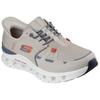 Slip-On Sneaker SKECHERS "GLIDE-STEP PRO", Herren, Gr. 45, grau (taupe, orange), Textil, sportlich, Schuhe, Laufschuh, Trainingsschuh mit flexibler Traktionslaufsohle