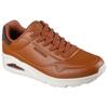 Sneaker SKECHERS "UNO - HARRY KANE", Herren, Gr. 48,5, braun, Leder, casual, Schuhe, Keilsneaker, Sneaker mit Luftkissen