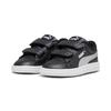 Sneaker PUMA "SMASH 3.0 GLITZ GLAM V INF", Gr. 26, schwarz (puma schwarz, puma silber, puma weiß), Synthetik, unifarben, sportlich, Schuhe