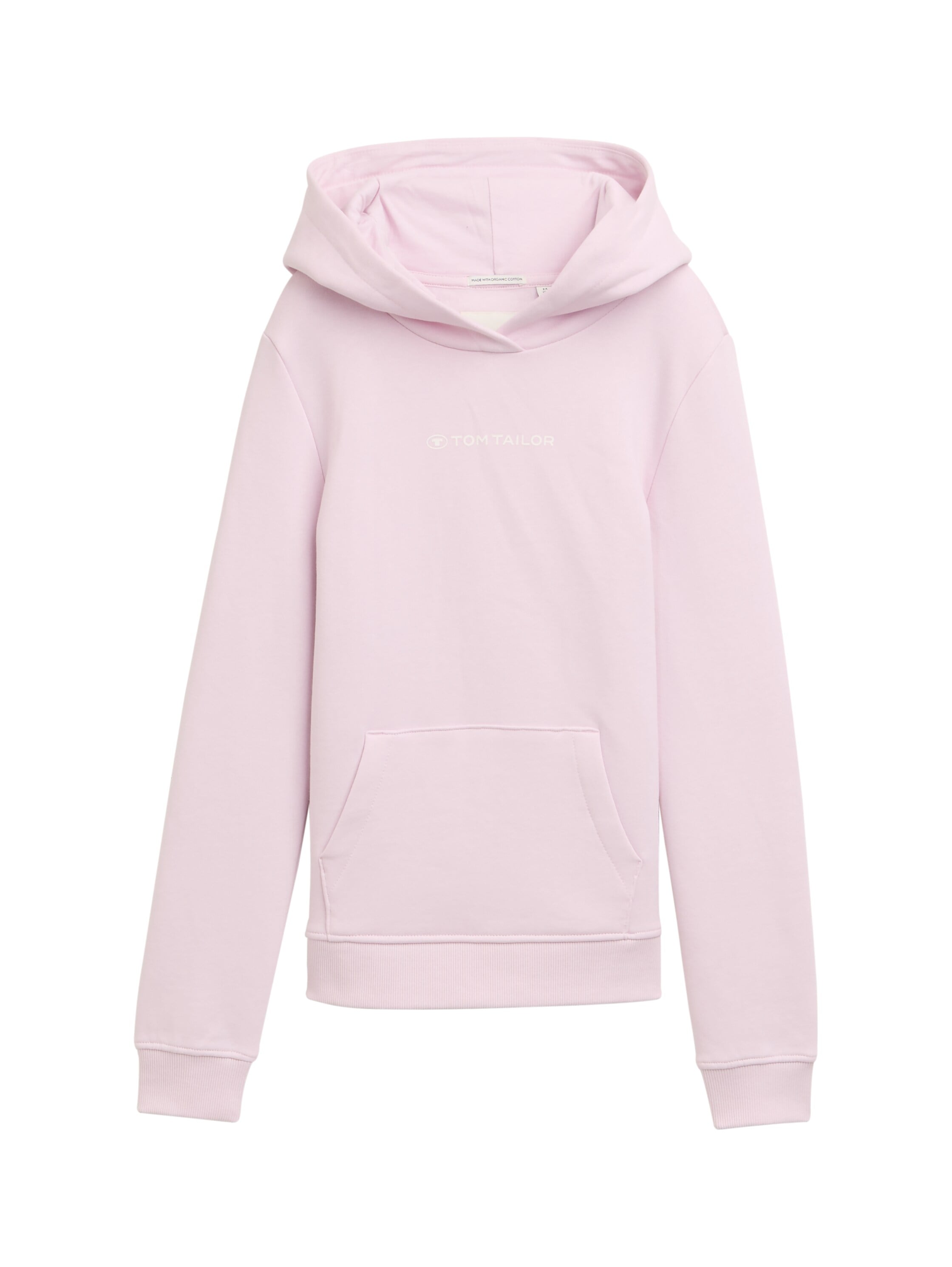 Sweatshirt TOM TAILOR, Mädchen, Gr. 164, rosa (breeze rose), Sweatware, Obermaterial: 100% Baumwolle, regular fit hüftbedeckend, Rundhals, Bündchen, Sweatshirts Sweatshirt, mit Logoprint auf der Brust