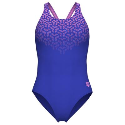 Arena - Women's Kikko V Swimsuit V Back Graphic - Badeanzug Gr 44 blau Image