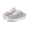 Sabot VIVANCE "Sneaker, Clog", Damen, Gr. 36, grau (hellgrau), Obermaterial: 100% Textilmaterial. Futter: 100% Textilmaterial. Decksohle: 100% Textilmaterial. Laufsohle: 100% Synthetik, unifarben, casual, Schuhe, zum Reinschlüpfen mit Schnürung VEGAN