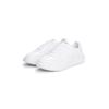 Sneaker TOMMY HILFIGER "MODERN LIGHTCUP LTH", Herren, Gr. 41, weiß, Nappaleder, unifarben, sportlich, Schuhe, Freizeitschuh, Halbschuh, Schnürer, Logoaufnäher an der Schuhzunge