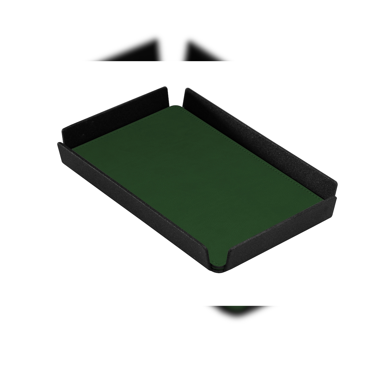 Stil Casa, Set 6 Tabletts pro Hotelzimmer, Innenraum aus gepaart Polyurethan, 17x11 cm, Farbe grün. Image