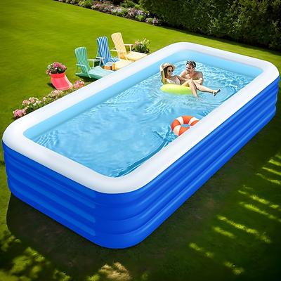 Portable Swimming Pool, Foldable Extra Large Inflatable Pool - Suitable for Family Gatherings and Friends Parties, Indoor Bath Use