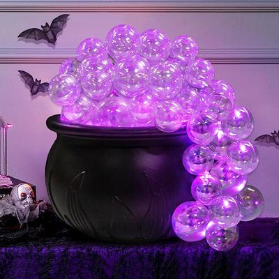 Halloween Decorations Indoor - DIY Bubbling Cauldron Set - Black Plastic Bowl Party Decoration - Spooky Vintage Decor for Home Kitchen Room Party Table