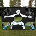 1-Pack Durable PA Material Portable Folding Soccer Goal with Target Practice Design Unisex-Youth Indoor Outdoor Training Equipment