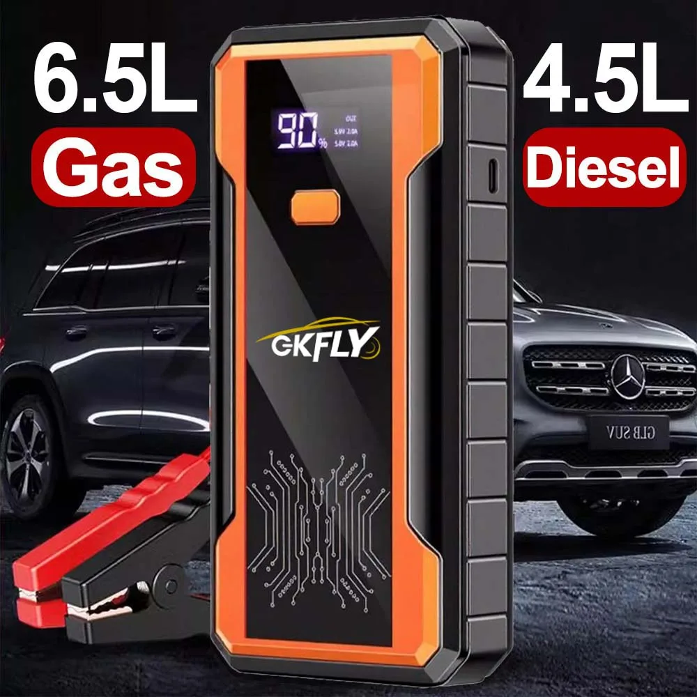 GKFLY mis à jour 4000A démarreur de saut de voiture batterie externe chargeur de batterie de voiture 12V dispositif de démarrage essence Diesel démarreur de voiture Buster