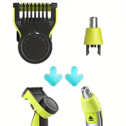 Peigne de guidage réglable et tondeuse de nez pour Philip OneBlade QP2520/30/2620/63_accessoires de tête de remplacement