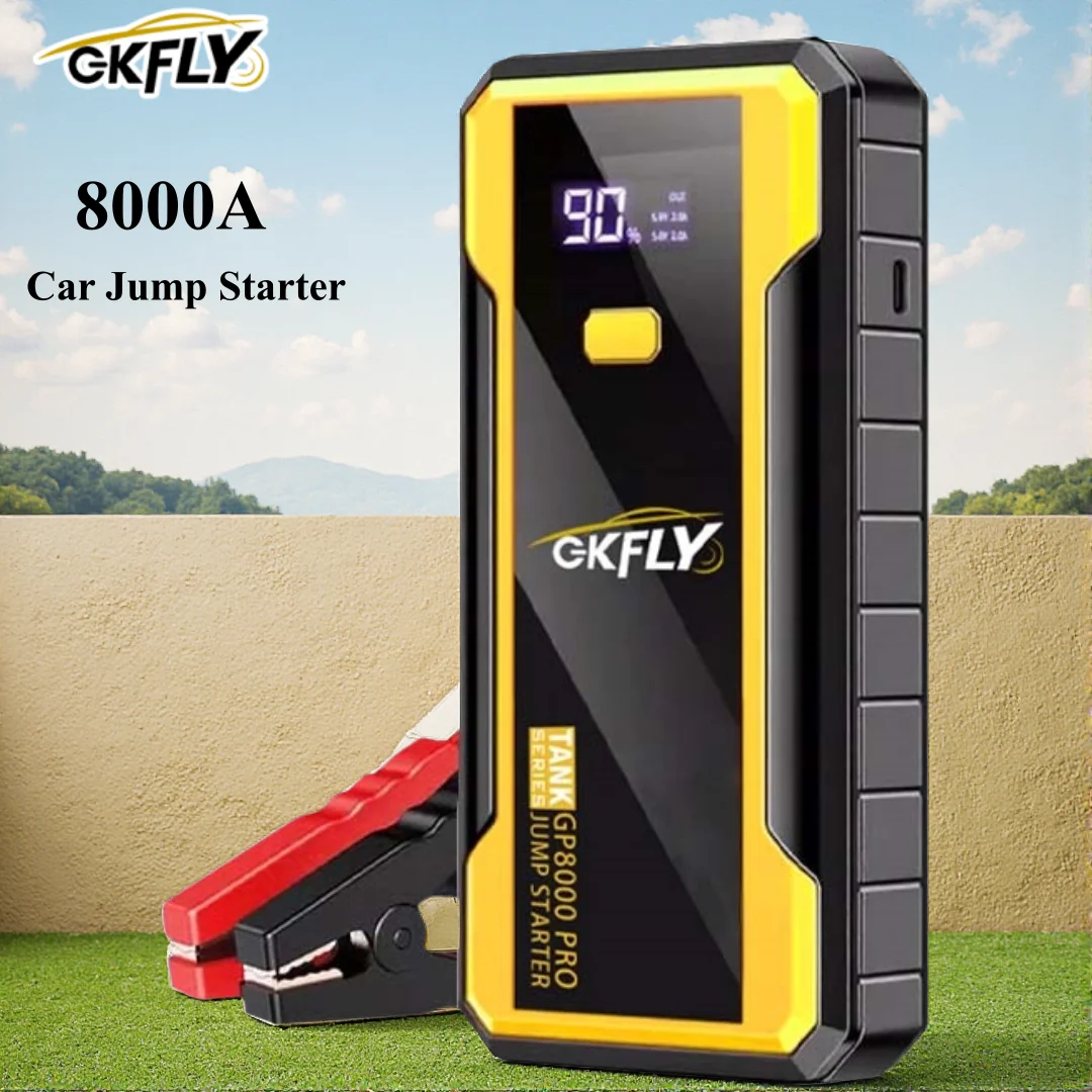 Démarreur de voiture portable 4000A 8000A, booster de batterie de voiture 12V, dispositif de démarrage de voiture 74Wh, batterie externe, démarreur pour voitures essence et diesel