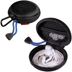 Kopfhörer-Tasche für In-Ear Ohrhörer Schwarz Image