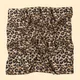 Retro Korean-style leopard print scarf for women's clothing decoration, versatile, thin square imitation silk square scarf