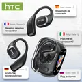 Traduttore HTC NE11 Bluetooth 6.0 OWS Cuffie wireless Auricolari per traduzione Touch screen a colori Durata della batteria ultra lunga