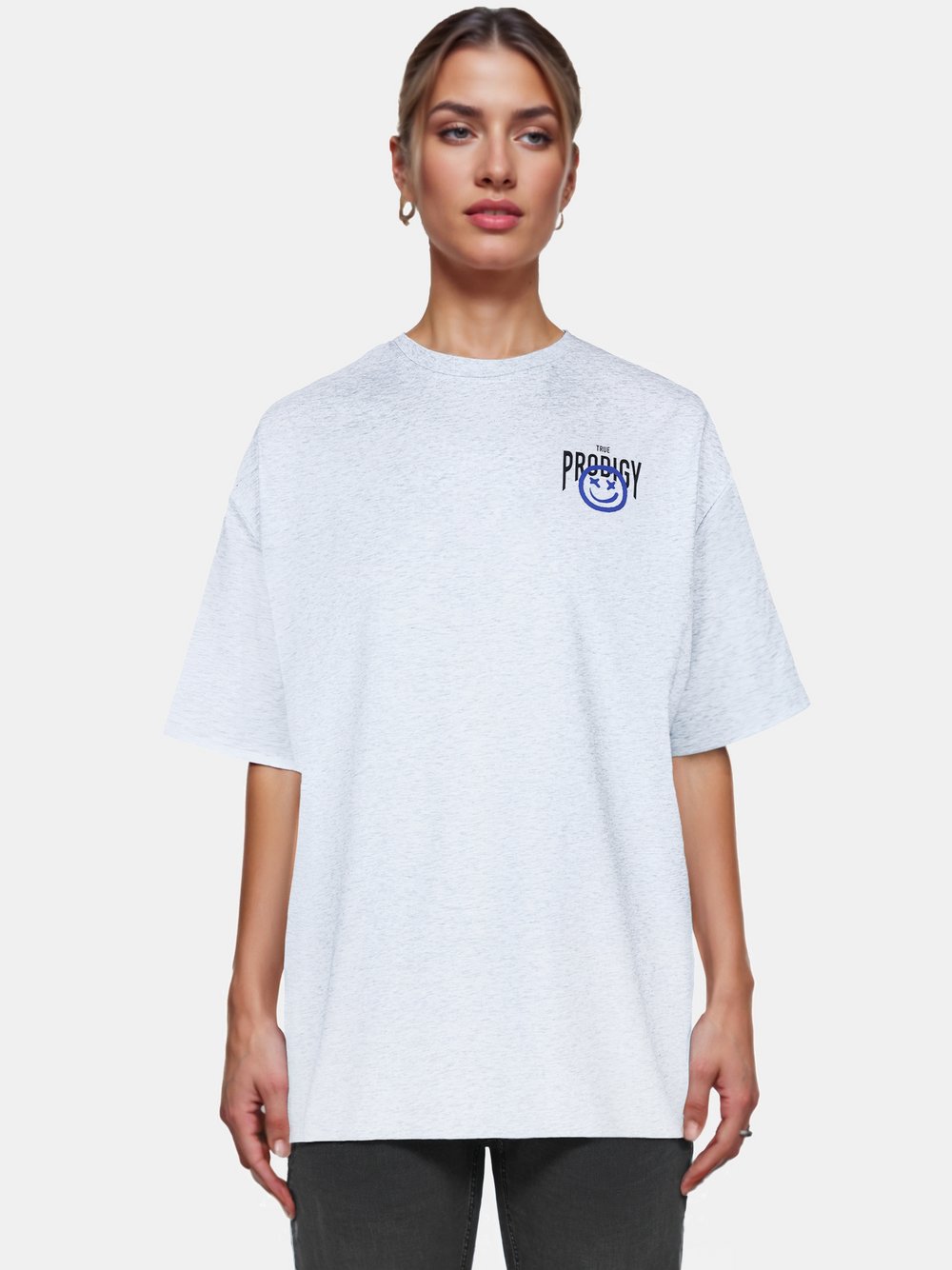 Trueprodigy Oversize-Shirt Damen hellgrau, XXL Image
