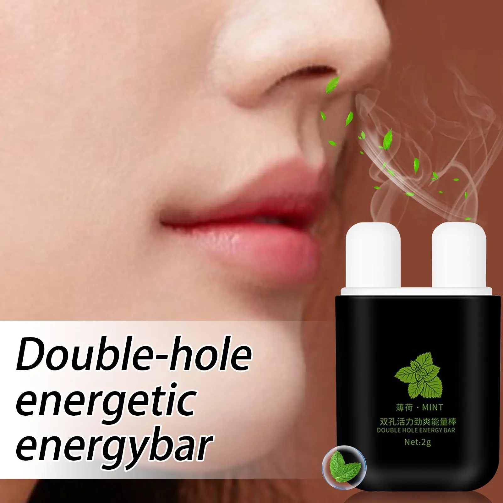 Nasal Inhaler Stick Boost Concentration Stick Portable Natural Refreshing Inhaler for Women Men Studying Working Travel