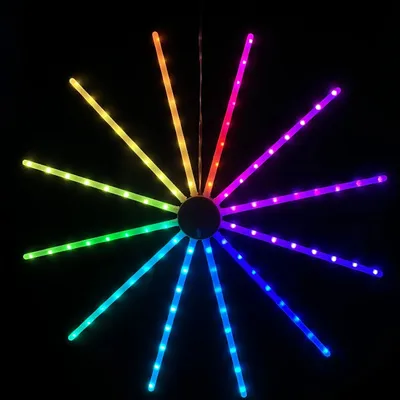 Smart Firework Lights Indoor, Remote Control RGB Color Changing Led Lights for Bedroom, 22 Modes,Led Strip Lights for USB