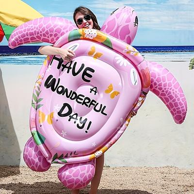 1pc Inflatable Simulation Giant Turtle Float PVC Thickened Material for Water Play Suitable for Summer Beach Swimming Pool and Water Beach Party Supplies
