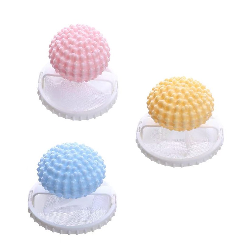 3 Pack Laundry Lint Remover, 2-in-1 Washing Machine Filter with Floating Mesh Bag, Clothes Cleaner, Floating Hair and Lint Catcher for Washer