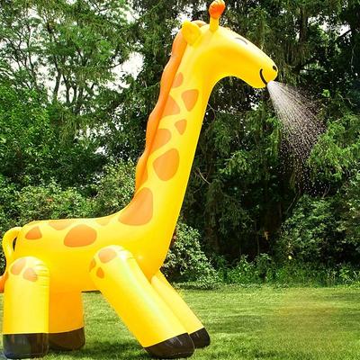 Giant Giraffe Inflatable Water Sprinkler Outdoor Sprinkler Game Easy to Clean Inflatable/Deflatable Fun Yard and Garden Water Feature