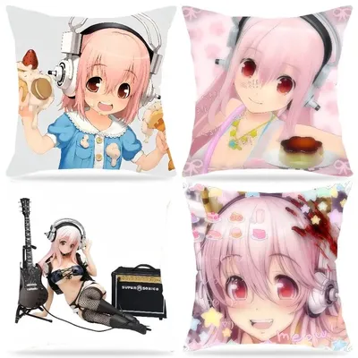 Idol SUPER SONICO Kissenbezug, Kissenbezüge für Kissen, Kissenbezüge, Herbstdekoration, Heim- und Dekoration, Körperbezüge Image