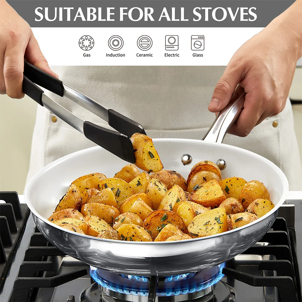 KOCH SYSTEME CS 8-Zoll Antihaft-Bratpfanne Wok Pfanne Induktionsgasherd Universeller Topf Steak Pfanne Pfannkuchen Bratpfanne Image