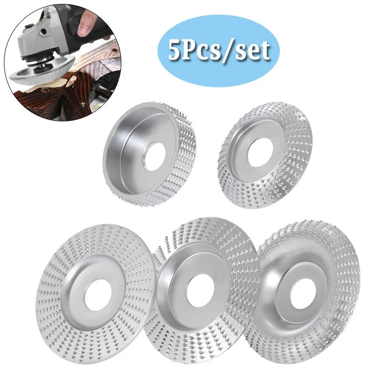 5 Teile/satz Winkel Grinder Disc 22mm Bohrung Holzbearbeitung Schleifen Polieren Rad Carving Rotary Schleifen Schleif Gravur Disc Image
