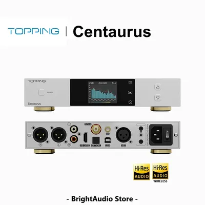 TOPPING Centaurus R2R DAC Vollständig symmetrischer Hochleistungs-Decoder Bluetooth BT5.1 LDAC Hi-Res Audio DSD512 PCM768 Image