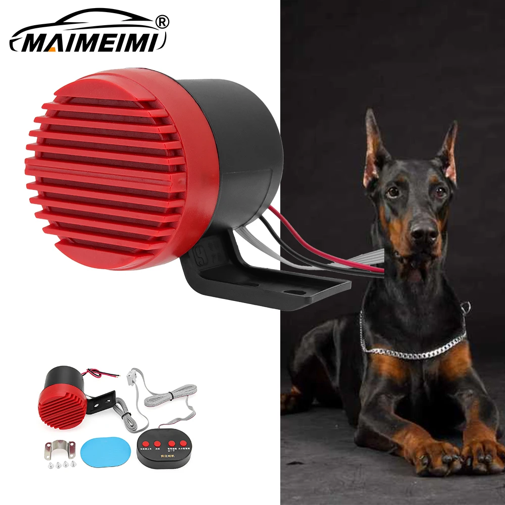 12V Auto Hupe Lustige Hund Bellen Lautsprecher Motorrad Einzigartige Auto Hund Rinde Sound Elektrische Warnung Alarm horn für Boot Lkw Busse Image