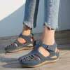 Große Größe Frauen Keil Sandalen Sommer Premium Orthopädische Römische Alias Vintage Anti-rutsch Casual Weibliche Plattform Strand Schuhe