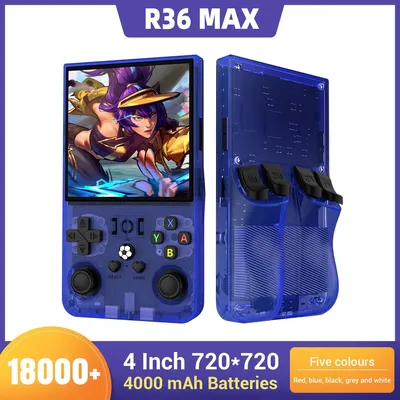 Open Source R36MAX Retro Handheld-Videospielkonsole Linux-System 4,0-Zoll-HD-Bildschirm Taschenvideoplayer 64 GB 128 GB Spiele Kindergeschenk