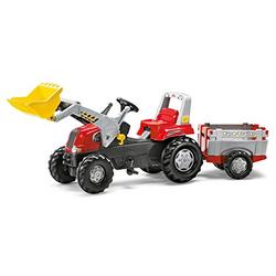 Rolly Toys S2681139 luftbereifung kindertraktor 2 kindertrecker Franz Cutter Pedal Junior Tractor, red, 210 cm × 53 cm × 62 cm