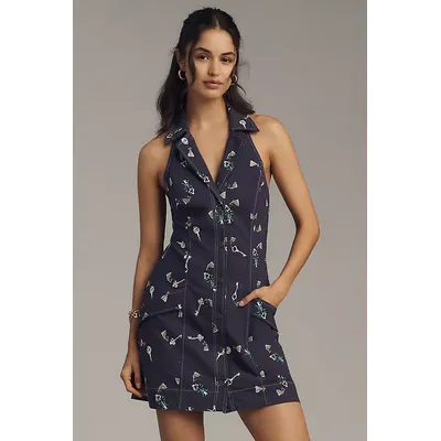 Maeve Sleeveless T-Back Mini Blazer Dress