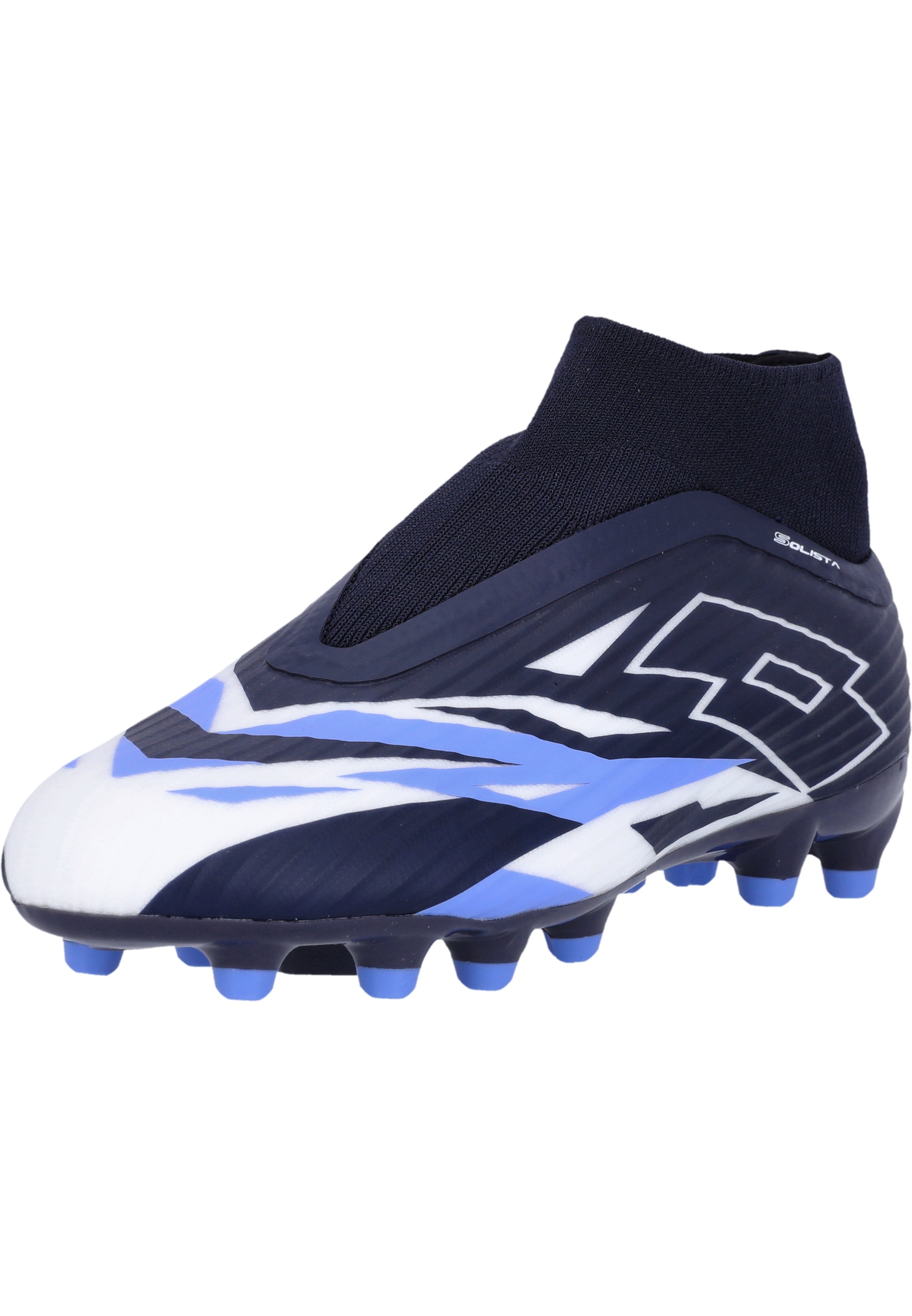 Fußballschuh LOTTO "Solista 300", Herren, Gr. 40, blau (dunkelblau), Polyurethane, Schuhe Fußballschuh, mit atmungsaktivem Material